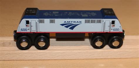 Amtrak Acs 64 Wooden Train Engine Aeropro Promotions
