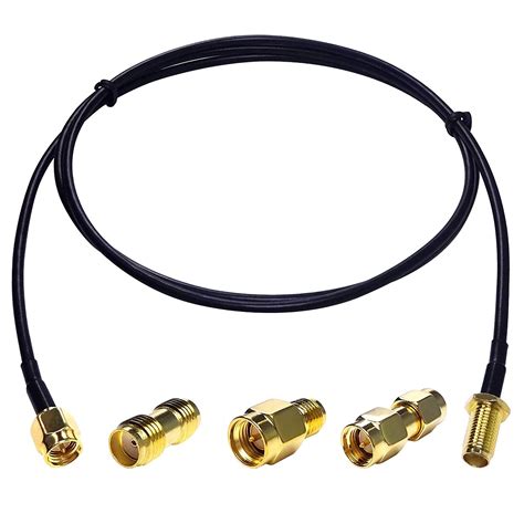 3an Telecom Rf Coaxial Cable Sma Male To Sma Female Bulkhead Rg174 3