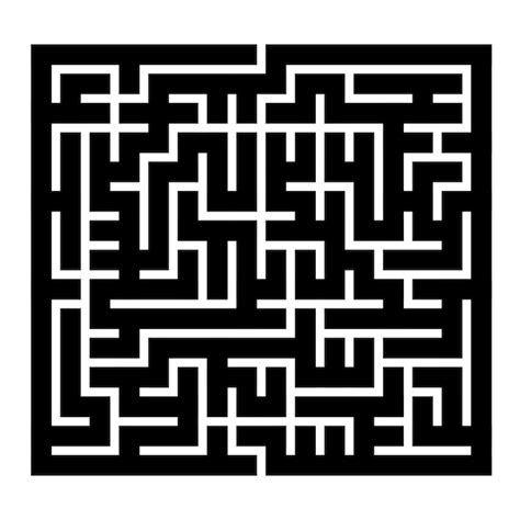 Premium Vector Maze Game Illustration
