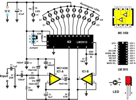 Meter counter circuitscircuits and schematics at next.gr. Lm3915 Vu Meter Schematic - PCB Designs