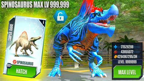 Spinosaurus Unlocked Max Lv Hatch Jurassic World The