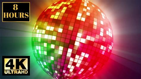 Disco Ball Party Club 4k 8 Hours Wallpaper Background Screensaver Youtube