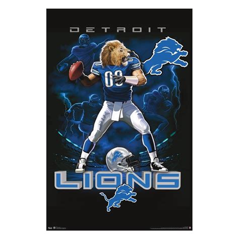 Detroit Lions Posters Detroit Lions Quarterback 12 Wall Poster