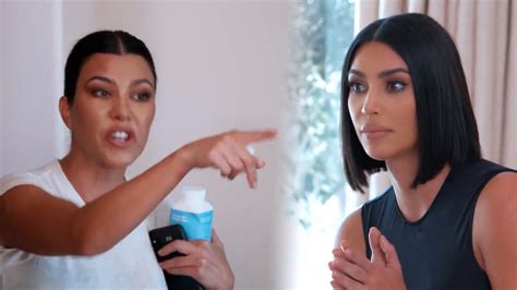 ‘kuwtk Kim And Kourtney Kardashians Fight Aftermath Is Dramatic Af Entertainment Tonight