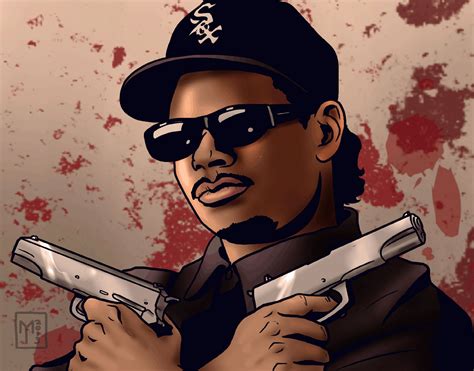 Download Eazy E Nwa Gangsta Rapper Rap Hip Hop Weapon Gun D Wallpaper
