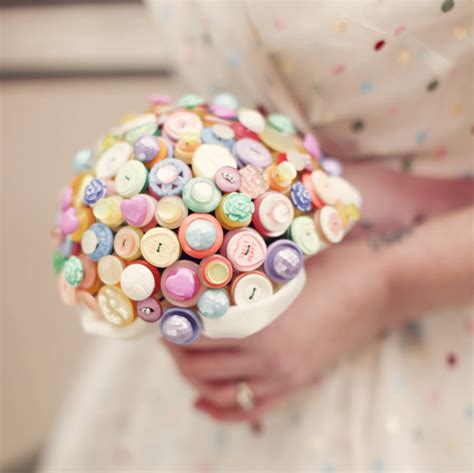 Sweet Rosie Pastel Button Bouquet By Beaubuttons