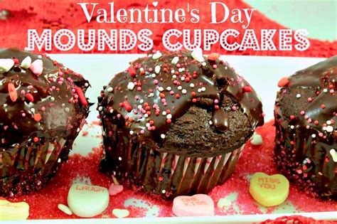 Mounds Valentines Day Cupcakes Cooking In Bliss Valentine Day