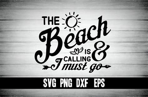 the beach is calling and i must go svg design for bridesmaid etsy