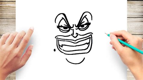 How To Draw Ursulas Face Youtube