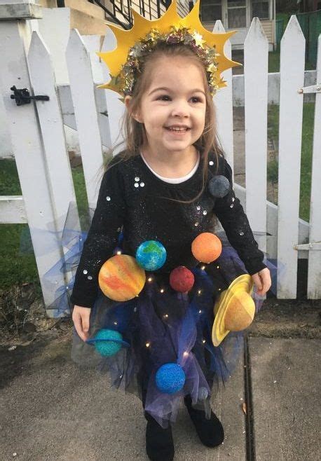 Pretty Solar System Halloween Costume With 3d Planets And Lights Diy