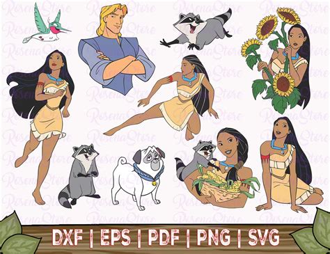 Pocahontas Svg Bundle Cricut File Pocahontas Svg Pocahontas Etsy