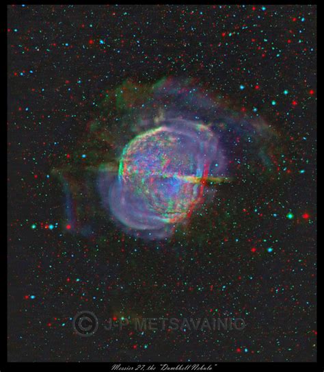 Astro Anarchy M27 The Dumbbell Nebula As An Anaglyph Redcyan 3d