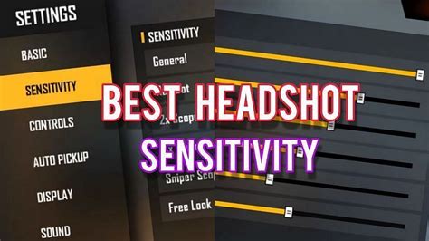 Best Free Fire Sensitivity Settings For Easy Aiming And Headshots On