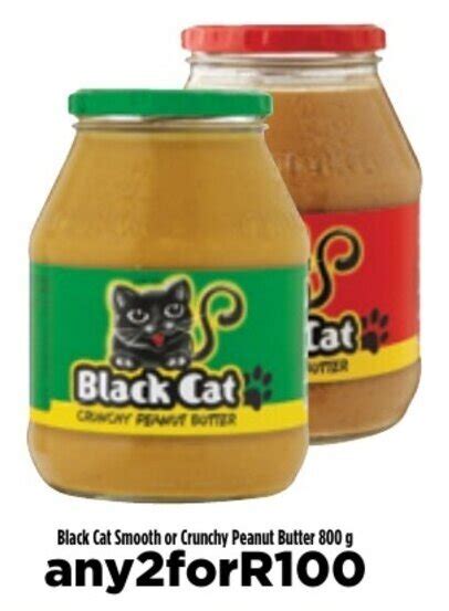 Black Cat Smooth Or Crunchy Peanut Butter 800g Offer At Food Lovers Market