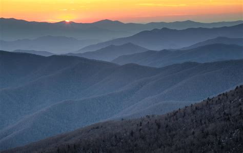 Sunset Over The Blue Ridge Mountains Pics