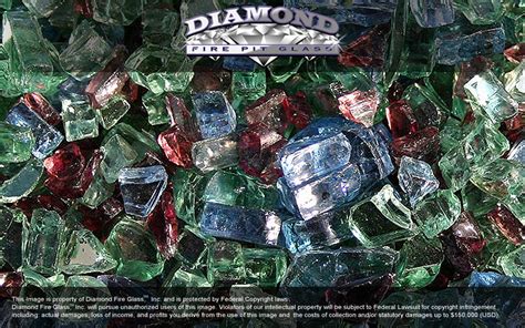 Northern Lights Premixed Diamond Fire Pit Glass 1 Lb Crystal Package