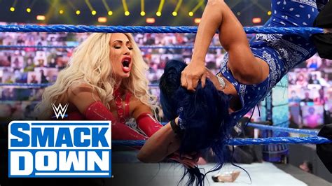 Carmella Takes Out Sasha Banks During An Interview Between Banks And