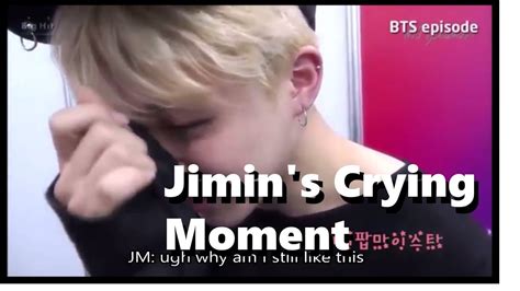 Eng Sub Jimin S Crying Moment Youtube