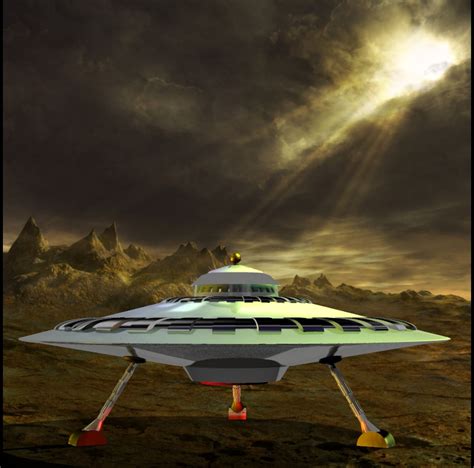 Ufo Landed Bronk 3starship Poser Sharecg