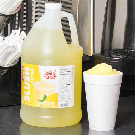 Carnival King 1 Gallon Lemonade Slushy Syrup 4case