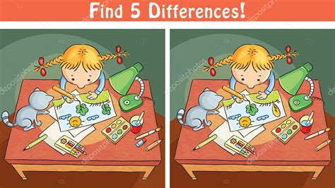 Example Encuentra Las 5 Diferencias Simple Grado