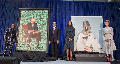 Barack And Michelle Obamas Portraits Unveiled In Washington