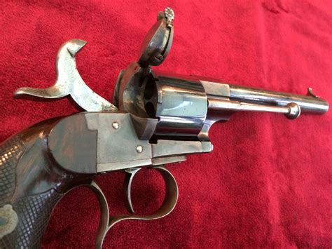 An Extremely Fine 6 Shot Large Frame 13 Mm Antique Pinfire Revolver