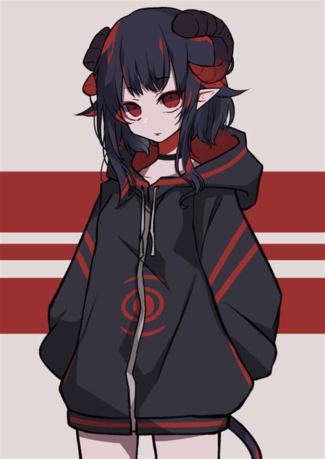 Title On The Image Hoodie Pfp Anime Girl Black Anime Characters Aesthetic