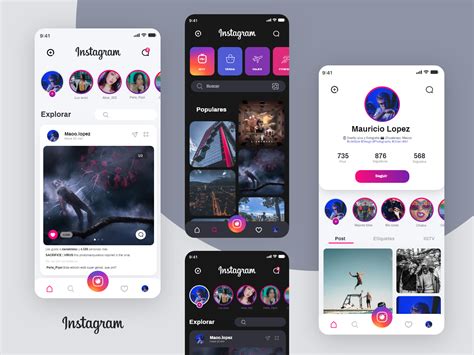 A Ui Redesign For Instagram Screens