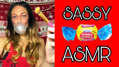 Asmr ~ Sassy Gum Chewing Jersey Girl Does Your Makeup Youtube