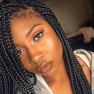 Thin african american hairstyle is characterized by your sideways hair attaining different layered look. Edges laid to perfection. | Cool braid hairstyles, Hair ...