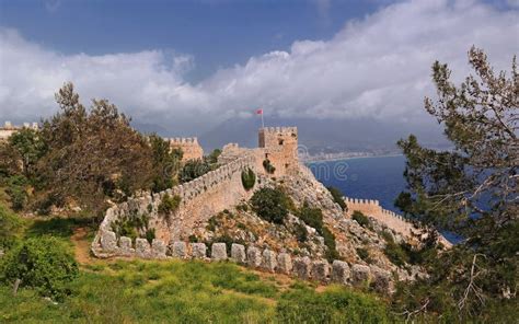 The Fortress Of Alanya In Turkey Stock Image Image Of Cleopatra