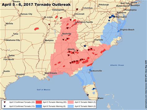 The Largest Tornado Outbreaks Of 2017 Us Tornadoes