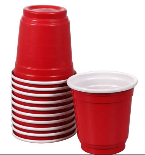 Set Of 1 Mini Red Plastic Solo Cups 20 Ct Bonus Packs Comfy Package [20 Count] 2 Oz Mini