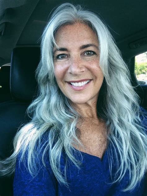 Long Silver Hair Long Silver Hair Long Gray Hair Transition To Gray Hair