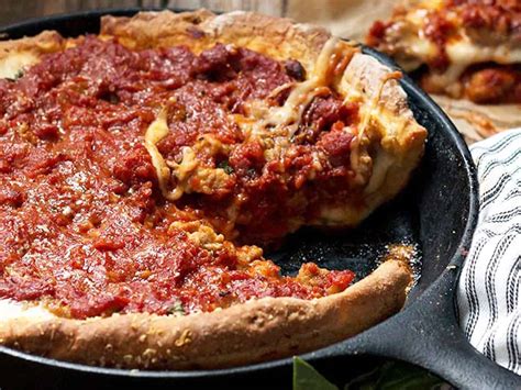 Cast Iron Skillet Deep Dish Pizza Seasons And Suppers