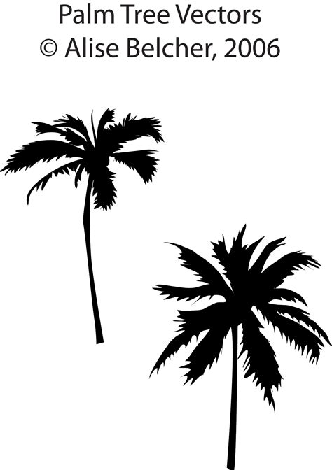 Palm Tree Clip Art Vector Free