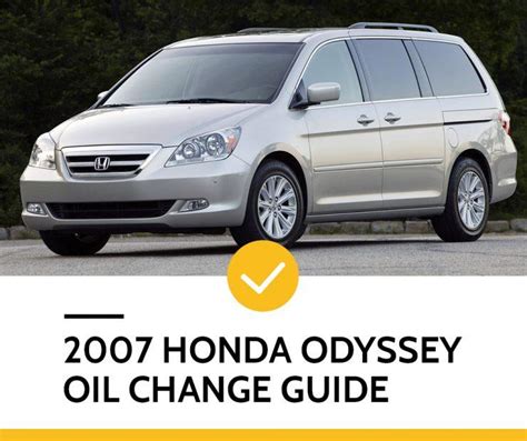 2007 Honda Odyssey Oil Change Guide Daves Oil Change