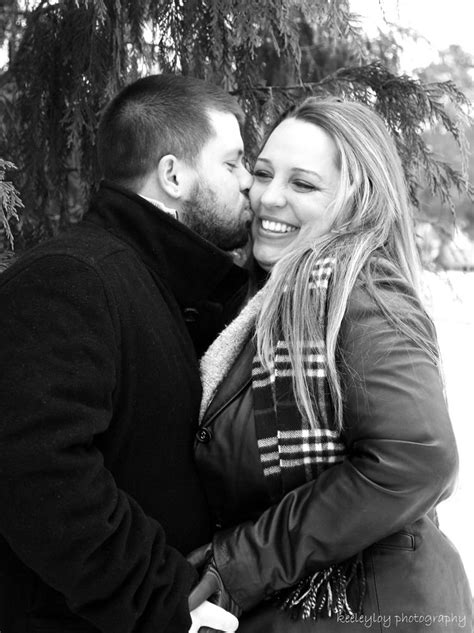 Kiss On The Cheek During An Engagement Session Cheek Engagement Session Photographs Kiss