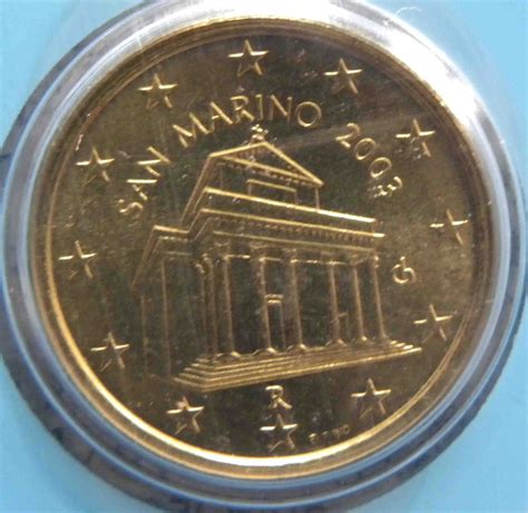 San Marino Euro Coins Unc 2003 Value Mintage And Images At Euro Coinstv