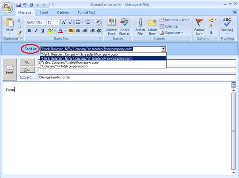 Why you are not receiving the emails. ChangeSender: Choose your own sender address in outlook ...