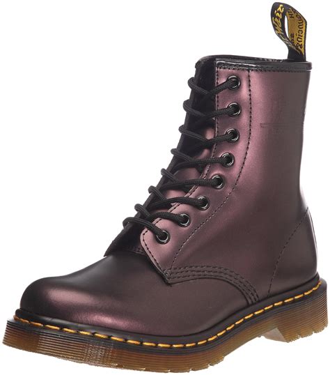 Dr Martens Ladies 1460 Shimmer Boots Purple 3 Ankle And Bootie
