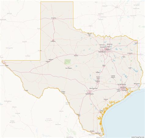 Texas Street Map Mapa