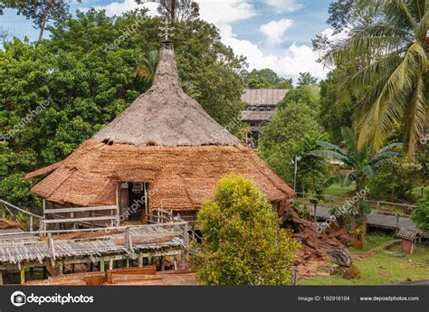 Maison Traditionnelle Sarawak Village Culturel Malaisie Image Libre De Droit Par Mieszko