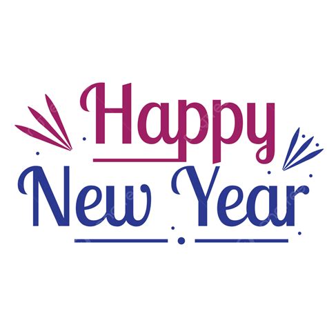 Happy New Year Text Happy New Year New Year Scribble Png And Vector