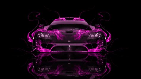 Saleen S7 Front Fire Abstract Car 2014 El Tony