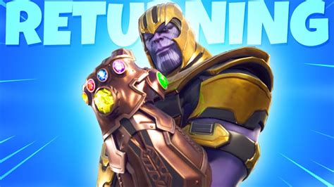 Thanos Returning To Fortnite Youtube