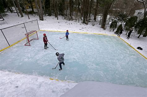 Backyard Ice Rinks Find New Popularity As Families Seek To Beat The Pandemic Blues