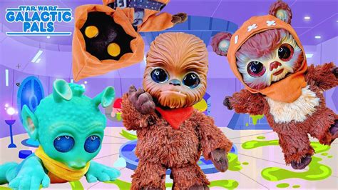 Star Wars Galactic Pals Ewok Wookie Rodian And Jawa Plush Toy