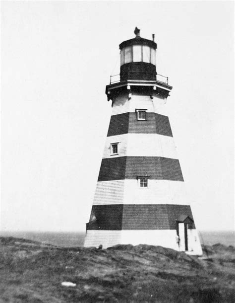 Brier Island Lighthouse Nova Scotia Canada At